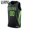 Dres Boston Celtics Prilagođeni Nike 2024-25 City Edition Crno Swingman - Dječji